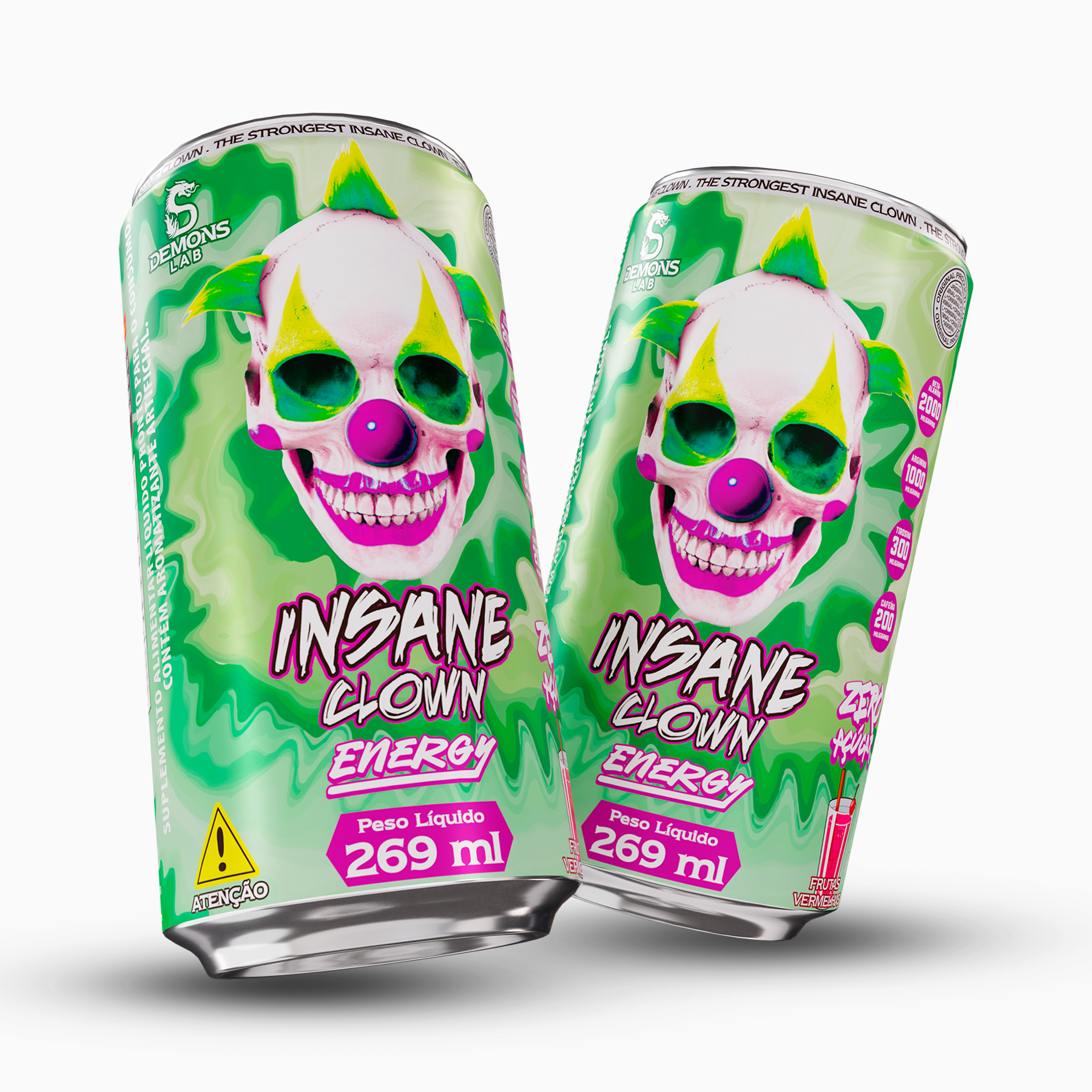 Pré Treino - Insane Clown Energy Lata 269ml - Demons Lab