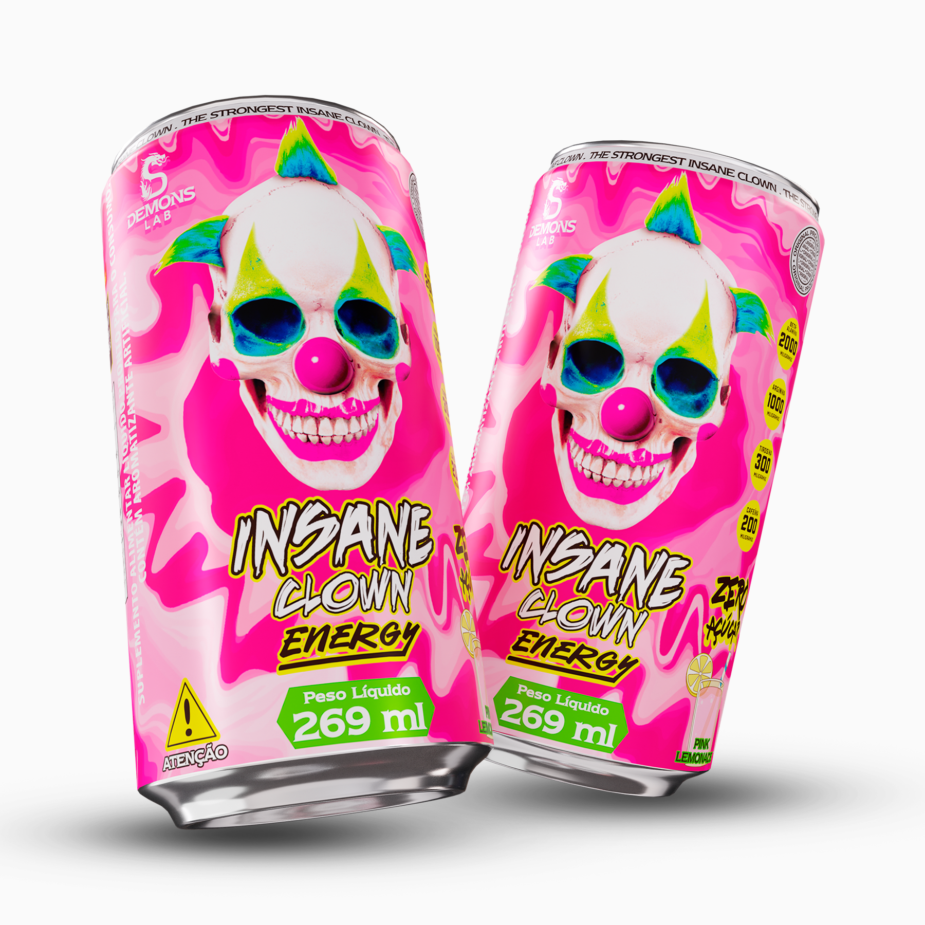Pré Treino - Insane Clown Energy Lata 269ml - Demons Lab