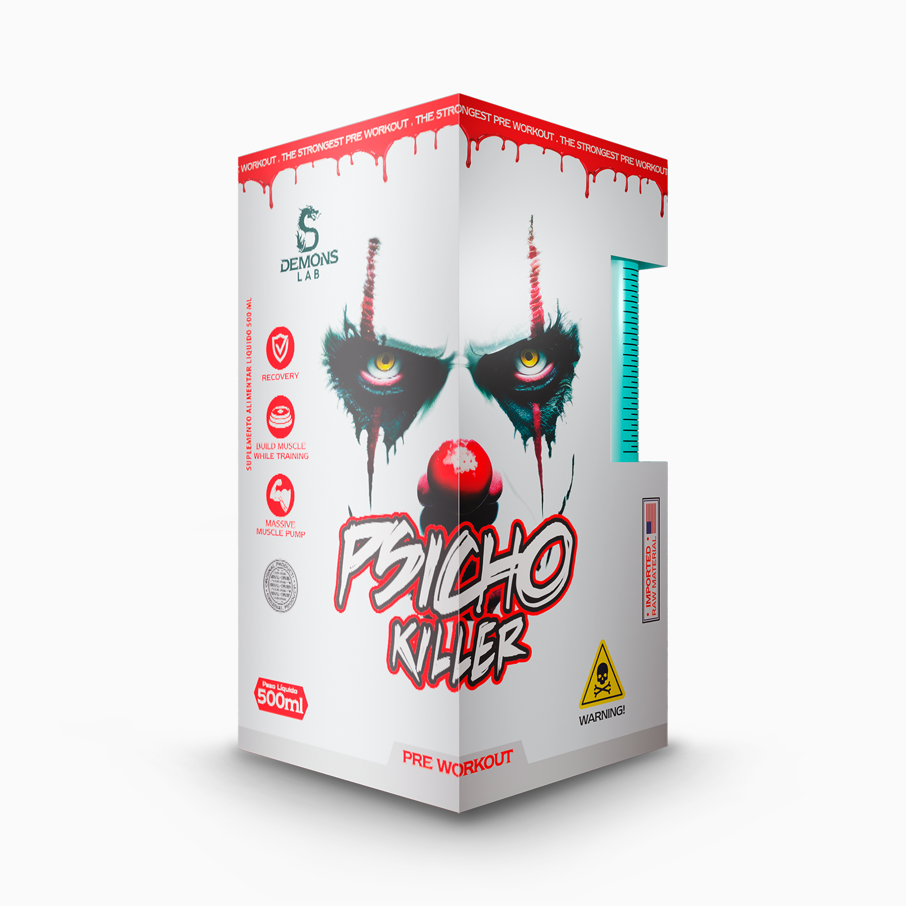 Pré Treino - Psicho Killer 500ml - Demons Lab – LOJA OFICIAL