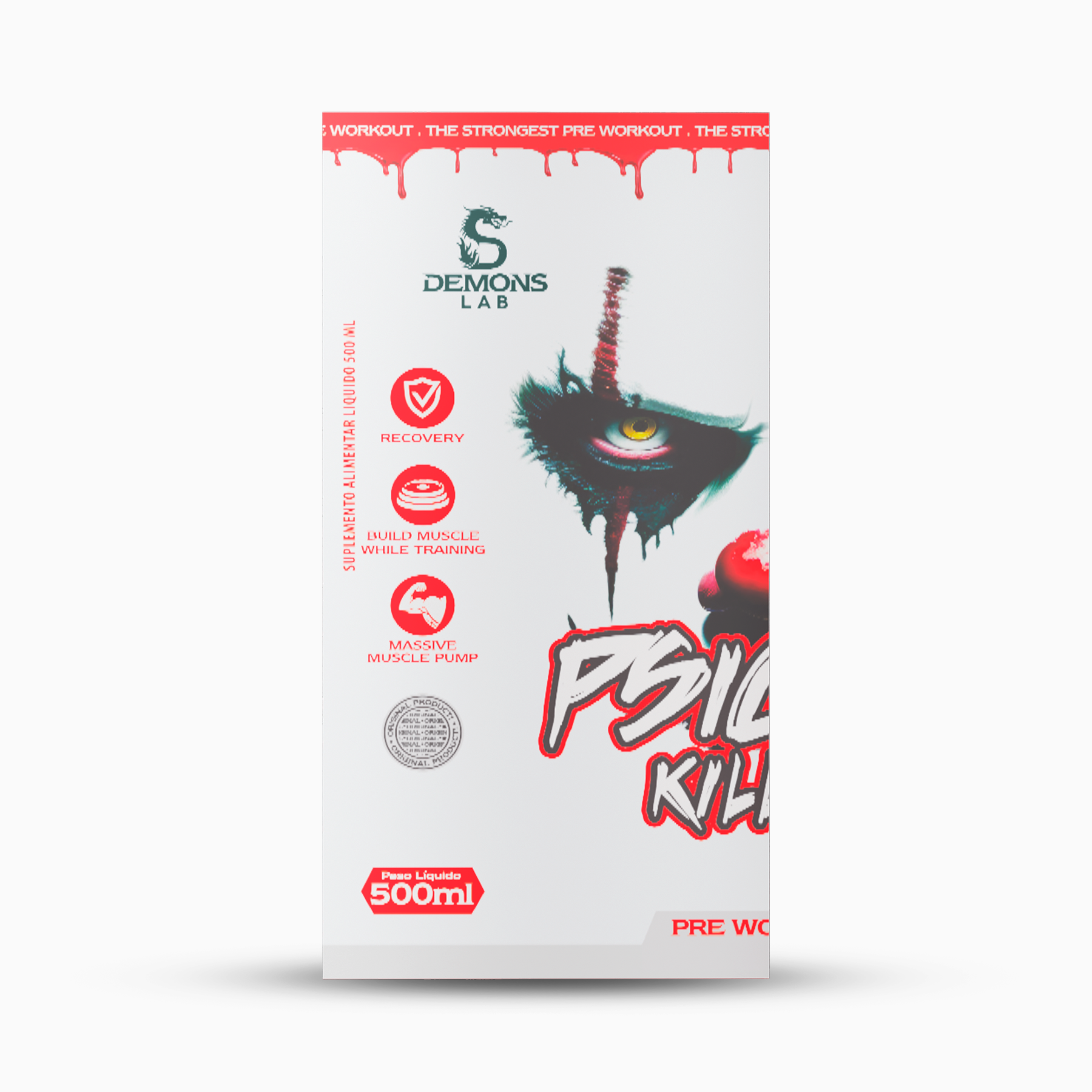 Pré Treino - Psicho Killer 500ml - Demons Lab