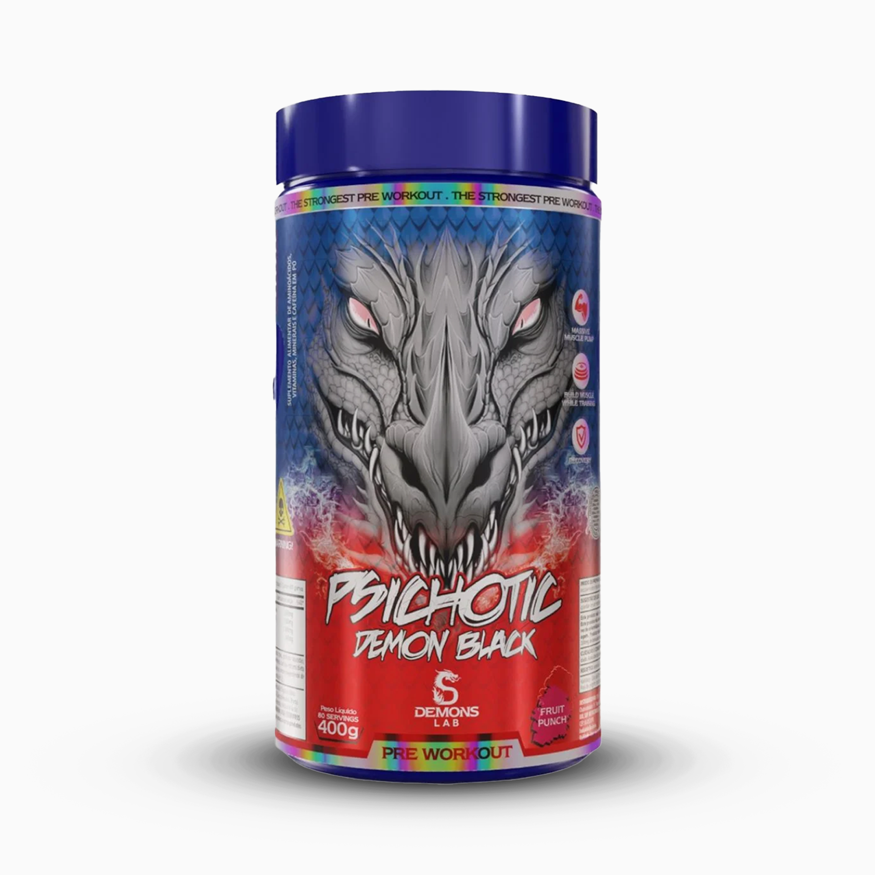 Pré Treino - Psichotic Demon Black - Demons Lab