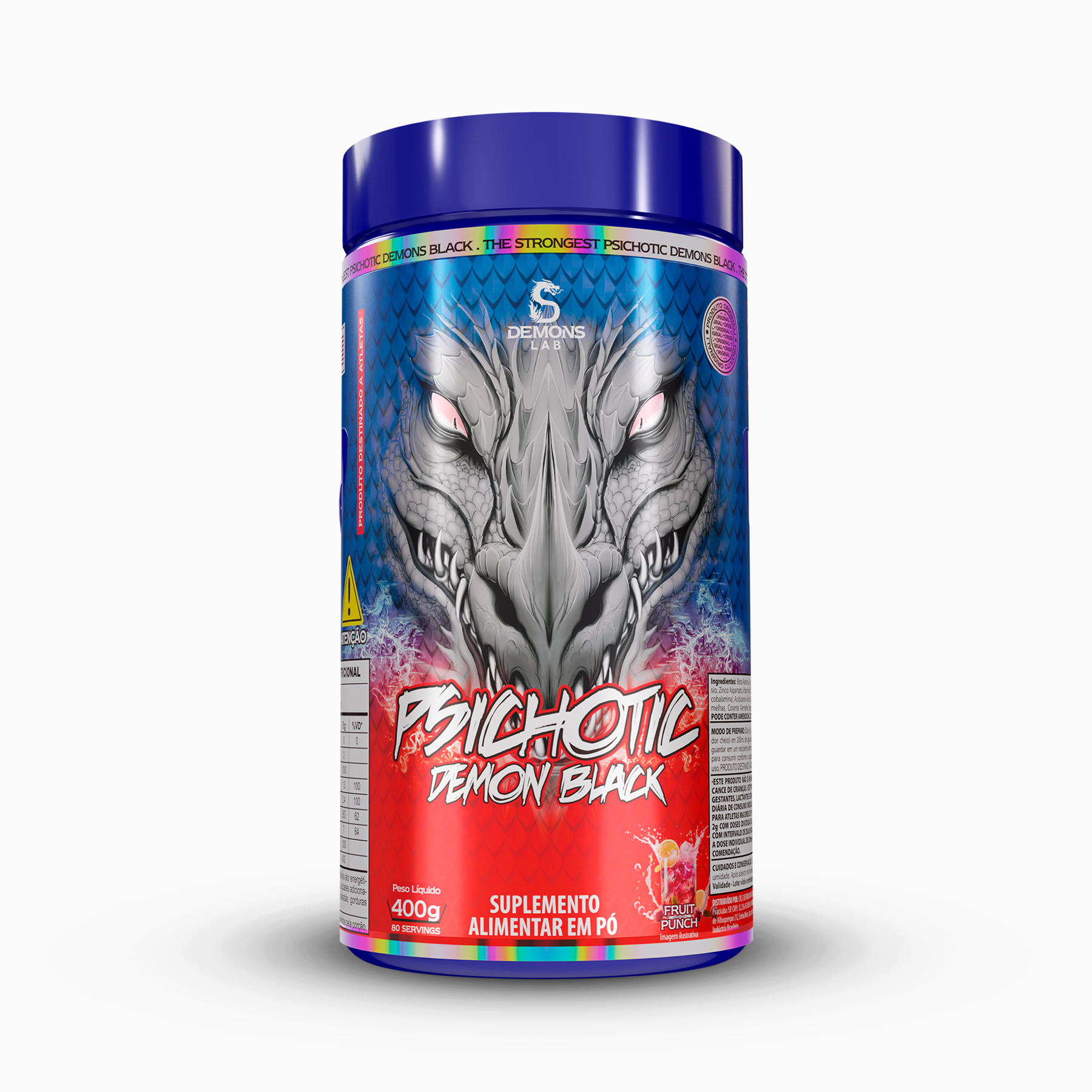 Pré Treino - Psichotic Demon Black - Demons Lab