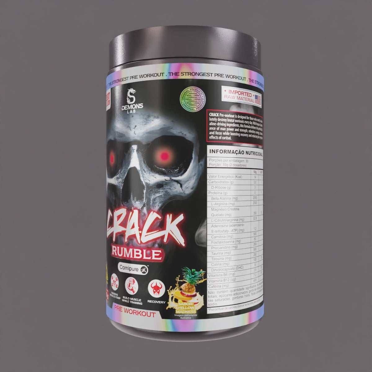 Pré Treino - Crack Rumble - Demons Lab