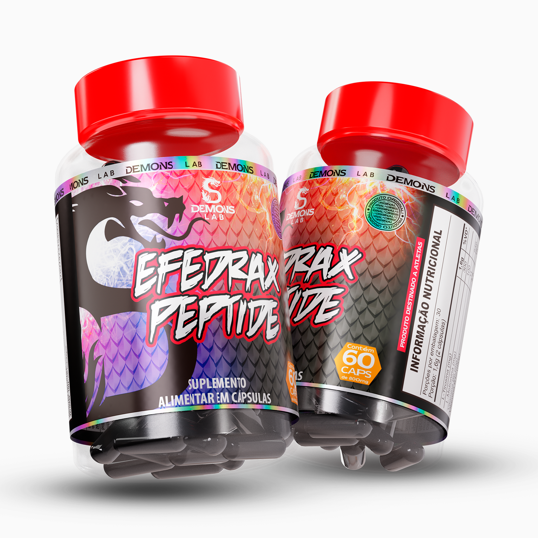 Termogênico - Efedrax Peptide 60 caps - Demons Lab