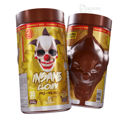 Pré Treino Demons Lab Insane Clown 210g + Balde Pipoca 2,5L