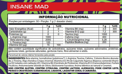 Pré Treino - Insane Mad - Demons Lab