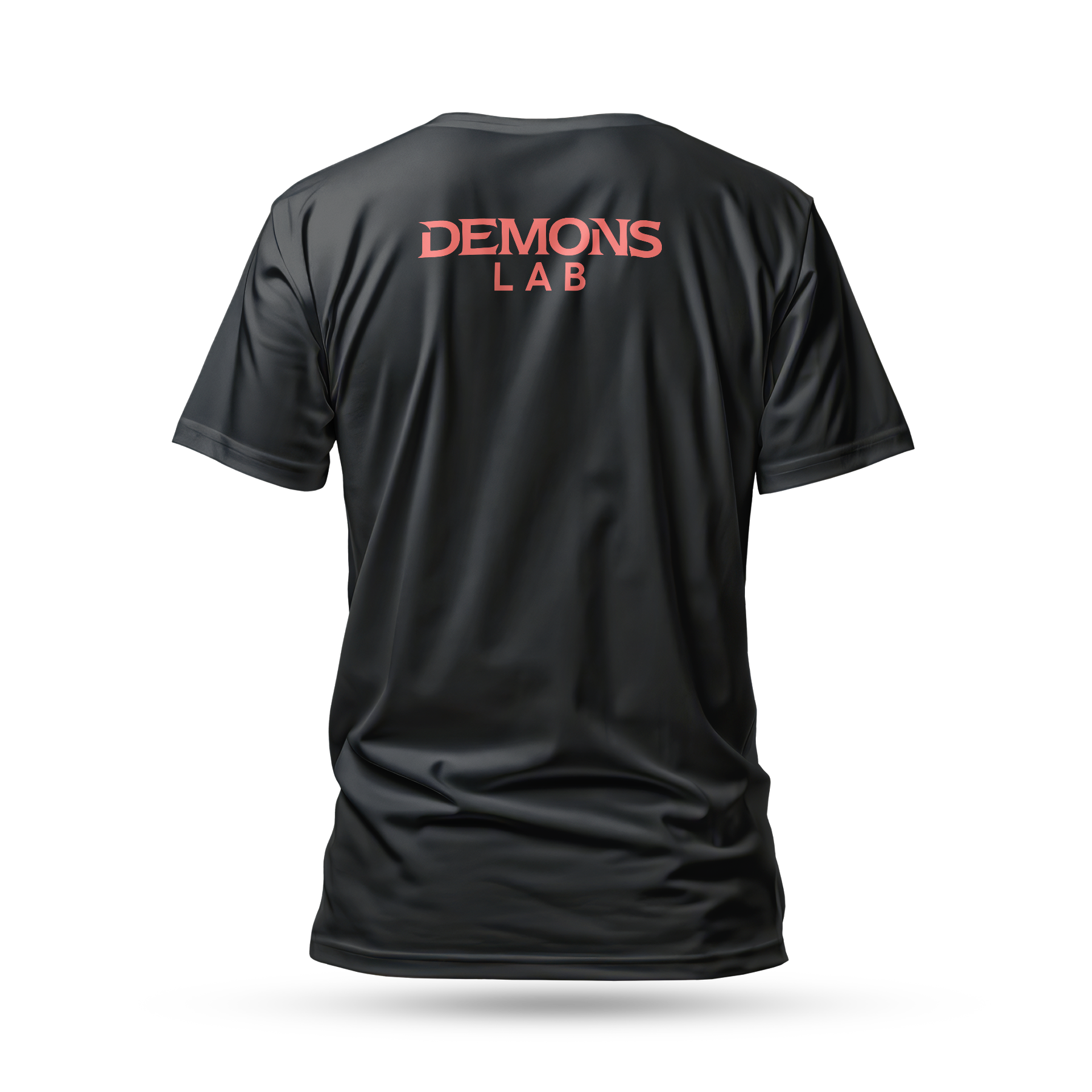 Camiseta Manga Curta Logo Demons Lab com Asas