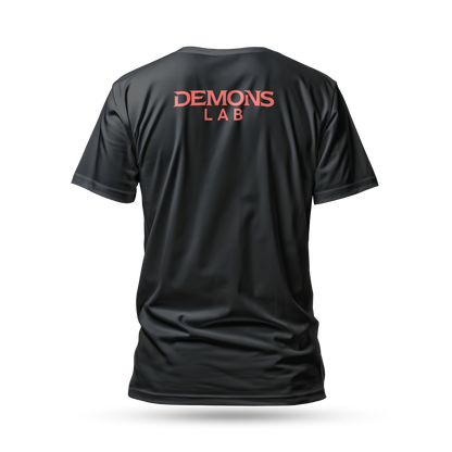Camiseta Manga Curta Logo Demons Lab com Asas