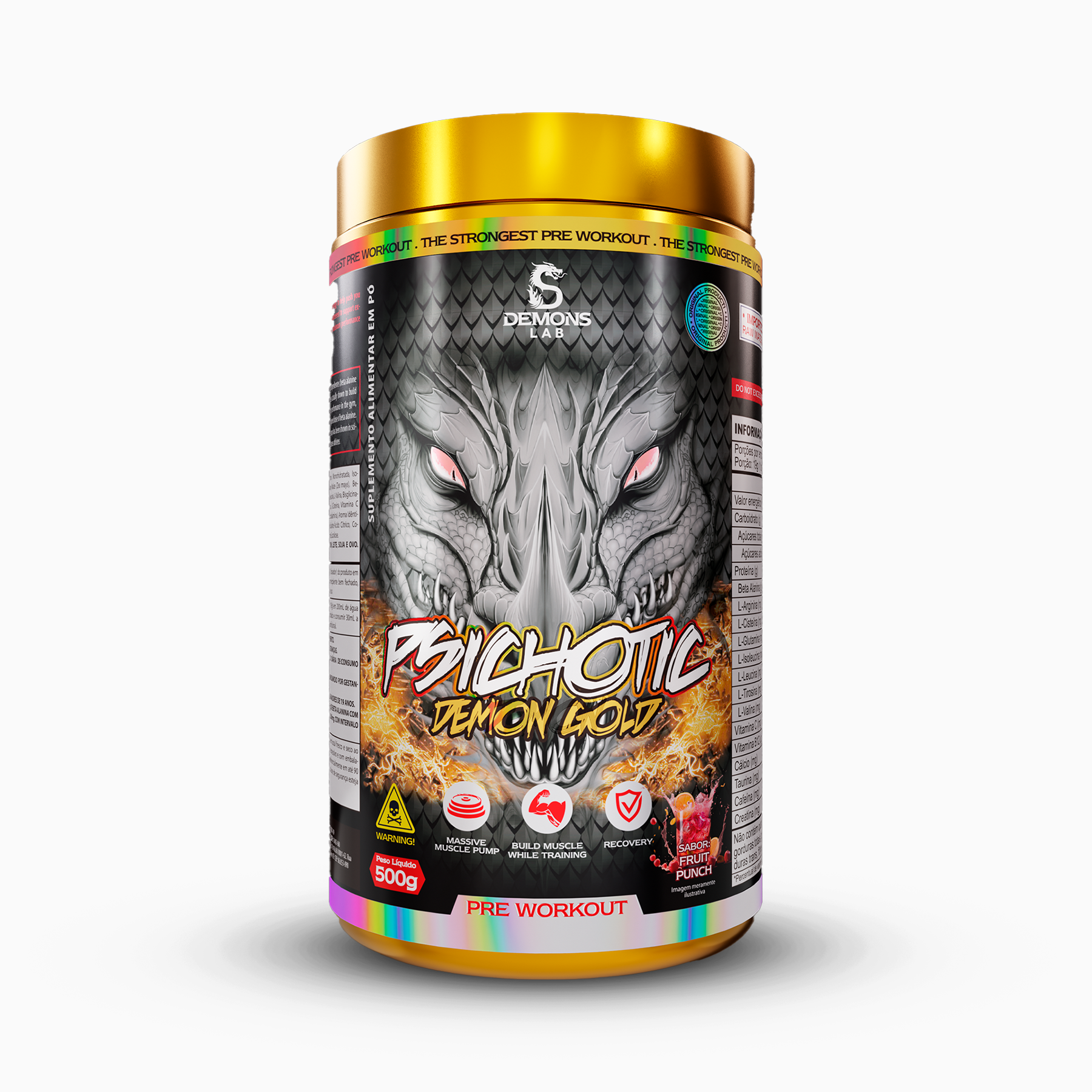 Pré Treino - Psichotic Demon Gold - Demons Lab