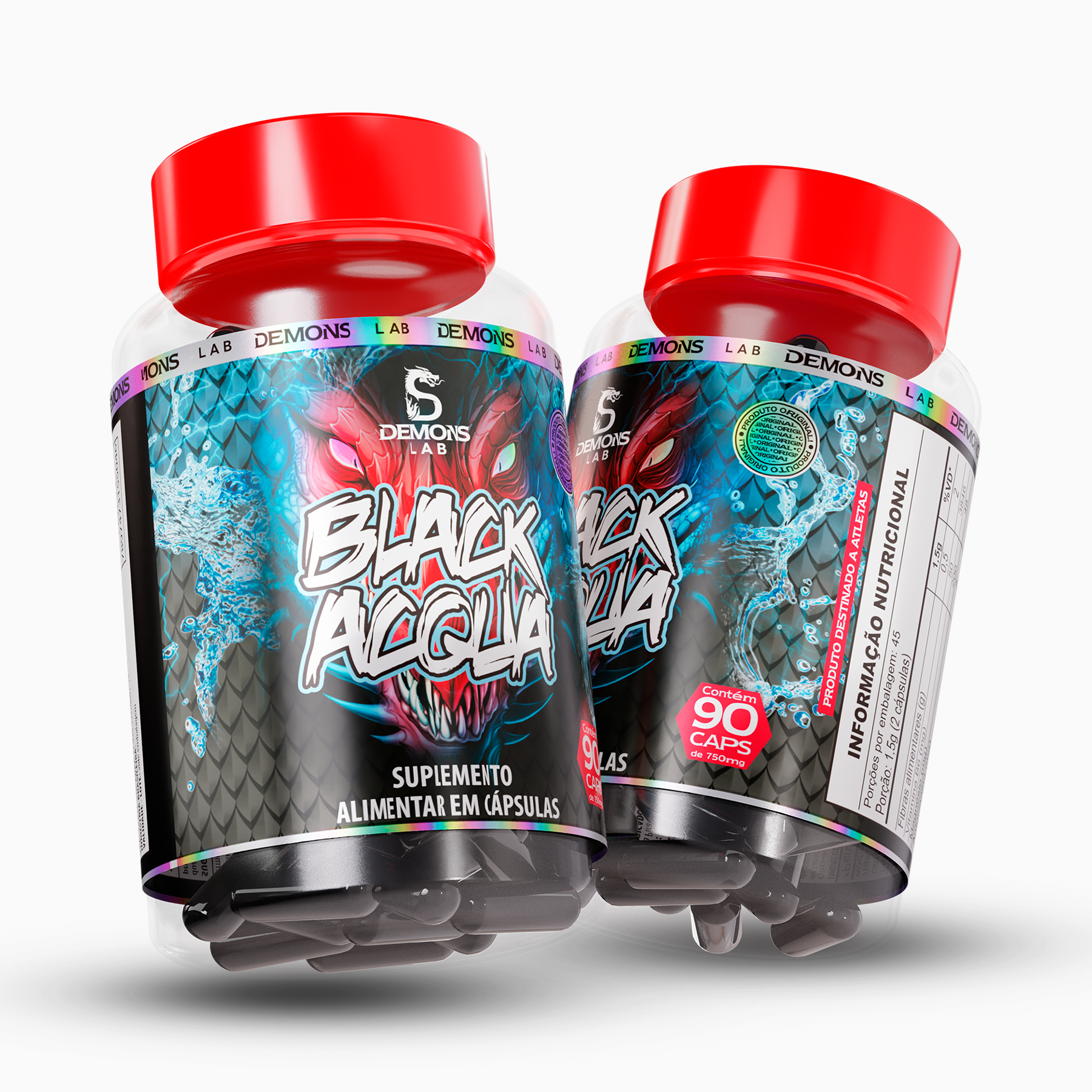 Termogênico - Black Acqua 90 caps - Demons Lab