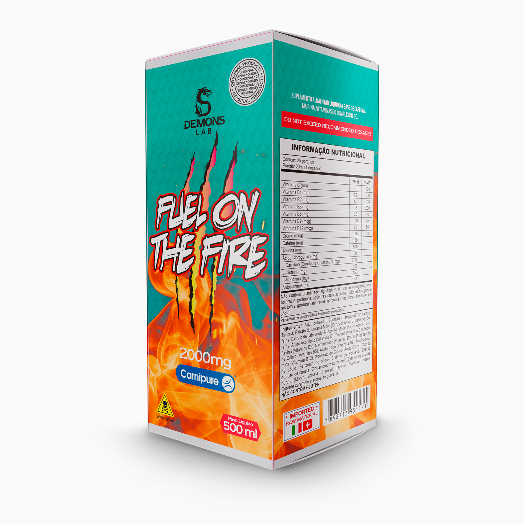 Termogênico - Fuel On The Fire 500 ml - Demons Lab
